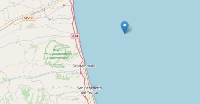 Terremoto Marche, scossa di magnitudo 4.2 in provincia di Ascoli Piceno: epicentro in mare di fronte a Cupra Marittima