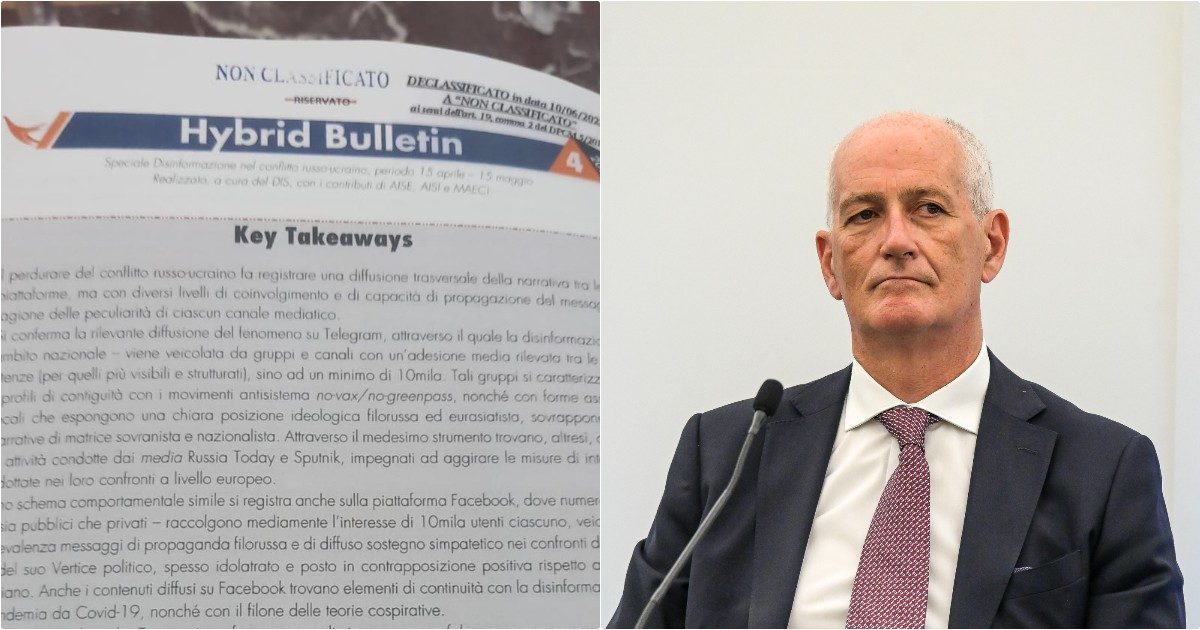 Lista proscrizione, documento desecretato dai Servizi. Gabrielli: “Non indaghiamo sulle opinioni, fari puntati sulle fake news”. Diffusione? “Non resterà impunita”
