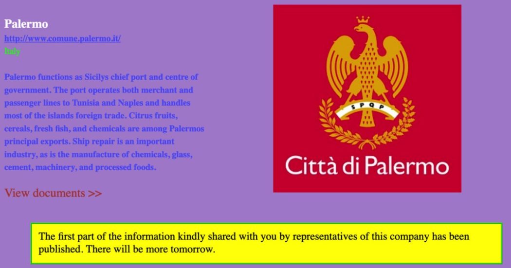 Palermo, sul dark web i dati rubati dal sito del Comune: multe, ingiunzioni di pagamento, verbali e note interne della Polizia