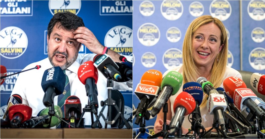 Comunali, centrodestra avanti ma nel caos: Salvini superato da Meloni un po’ ovunque. E in Sicilia Fdi va alla guerra con Forza Italia
