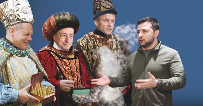 Copertina di Francia-Germania-Italia: a Kiev i tre Re Magi portano solo fumo
