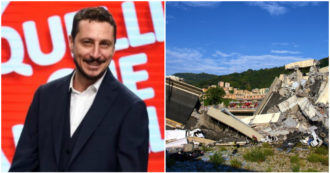 Copertina di Luca Bizzarri sarà la voce di un nuovo podcast di Autostrade. Le vittime del ponte Morandi: “Incoerente, dopo il crollo si disse indignato”