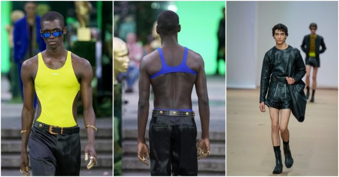 Milano Fashion Week, le tendenze dalle passerelle: Versace lancia il trikini da uomo, il trash-chic di Marcelo Burlon. Prada celebra la gioventù ribelle