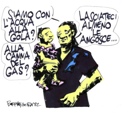 Copertina di La vignetta di Beppe Mora