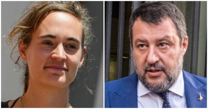 Salvini-Rackete, sospeso processo per diffamazione: atti trasmessi al Senato che dovrà decidere sulle parole del leghista