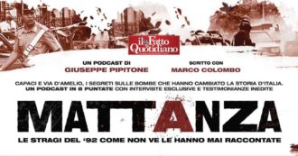 Copertina di Mattanza, mezzo milione di ascolti per il podcast sulle stragi. Domenica 28 maggio la presentazione a Roofbook – Roma