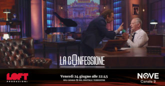 Copertina di Giucas Casella intreccia le mani a Peter Gomez a La Confessione (Nove) e le slega con un soffio: “E’ vero, l’esperimento funziona”