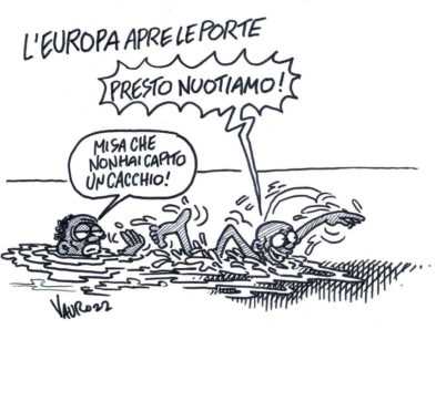 Copertina di La vignetta di Vauro