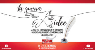 Copertina di Guerra alle idee, la diretta streaming con le firme del Fatto: “Alziamo le voci”. Rivedi tutti gli interventi