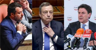 Copertina di Tensioni nella maggioranza, Draghi va da Mattarella: “Il governo va avanti”. Poi dopo il Consiglio dei ministri: “Non si fa senza il M5s”