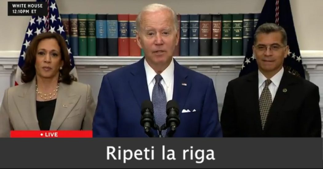 La gaffe di Biden in diretta tv, legge il discorso alla lettera (comprese le note a margine): “Fine della citazione, ripeti la riga”