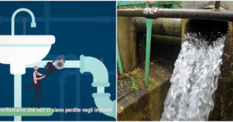 Copertina di Siccità, palazzo Chigi ai cittadini: “Verificate le perdite d’acqua nei vostri impianti”. Ma il 40% (almeno) si spreca nella rete idrica colabrodo