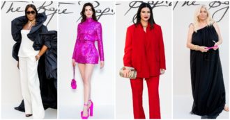 Copertina di Da Anne Hathaway a Naomi Campbell, da Laura Pausini a Elodie e Mara Venier: tutte le star alla sfilata di Valentino in piazza di Spagna a Roma – FOTO