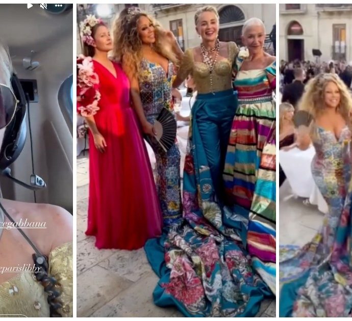 Dolce e Gabbana a Siracusa, parata di vip in Sicilia per le sfilate di Alta Moda: da Sharon Stone a Helen Mirren e Mariah Carey, ecco chi c’è e i look – VIDEO
