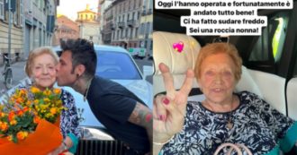 Copertina di Fedez, paura per la nonna Luciana Violini: “Si è fratturata un femore, ci ha fatto sudare freddo”