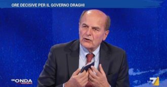 Copertina di Bersani a La7: “Conte? È stato scalzato con manovra di palazzo e ha sostenuto lealmente un governo che non ha mai pronunciato suo nome”