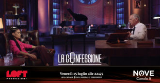 Elodie ospite del finale di stagione de La Confessione di Peter Gomez venerdì 15 luglio alle 22.45 su Nove