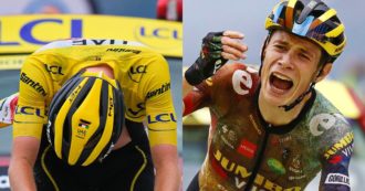Copertina di Tour de France, clamorosa crisi di Pogacar: Vingegaard trionfa ed è la nuova maglia gialla