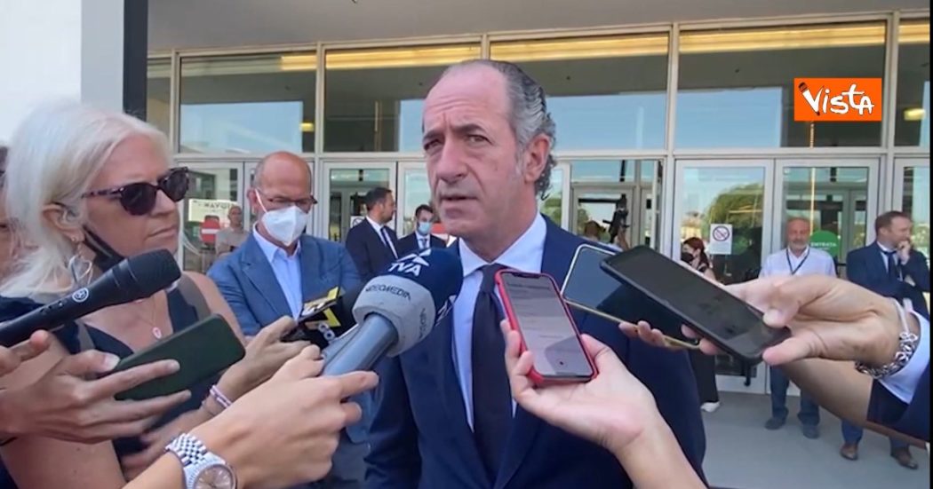 Crisi di governo, Zaia: “Siamo tutti preoccupati, ci sono 230 miliardi di Pnrr. Draghi? Tra le persone più influenti a livello internazionale”