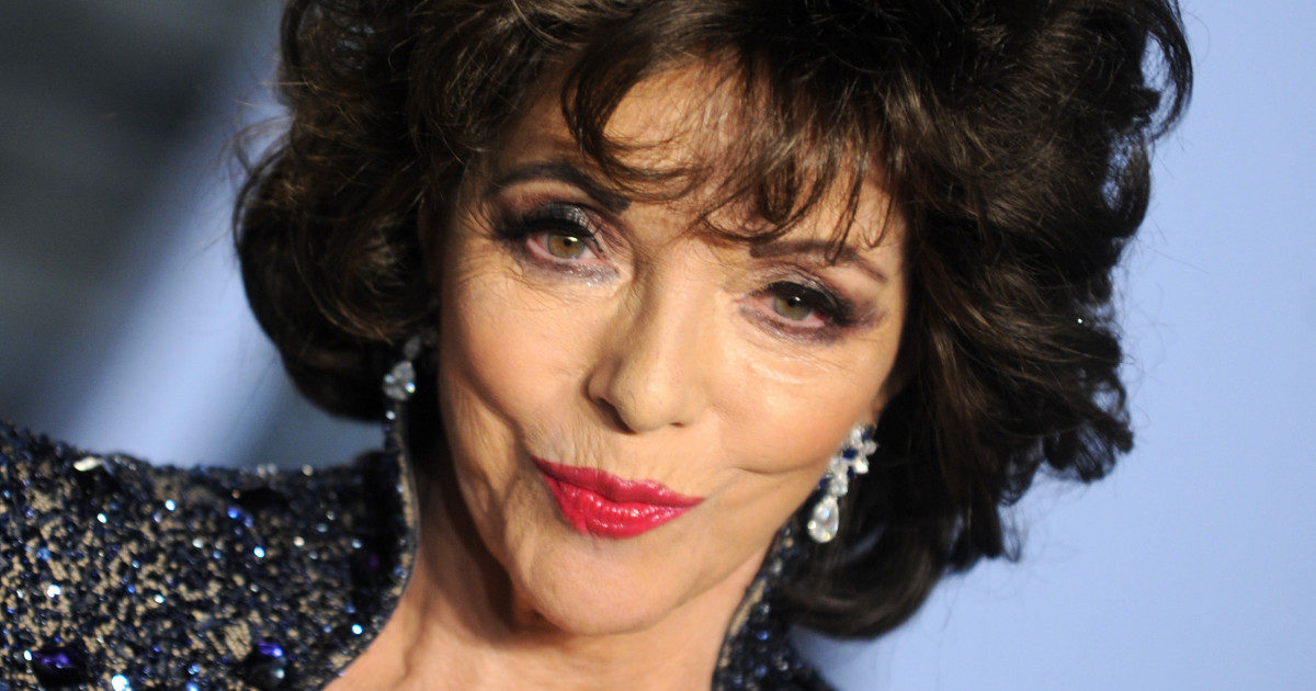 Joan Collins, i tacchi alti a 89 anni la fanno finire in ospedale: “Nervo schiacciato, dolore atroce”