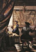 Copertina di Con Vermeer nello studio del pittore