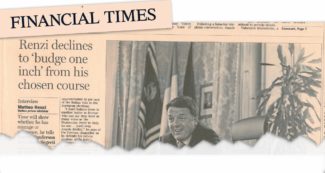 Copertina di Il Ft: “Più divertente di Berlusconi”