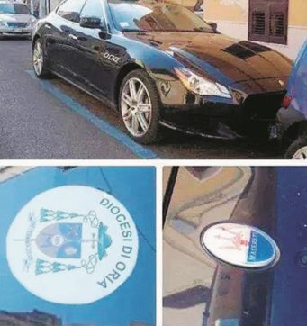 La bufala dello stemma  della Curia sulla Maserati