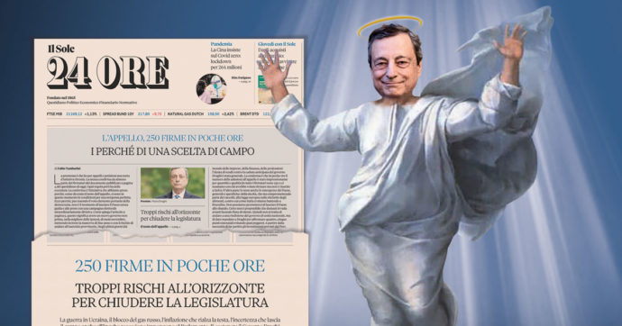 Copertina di In Edicola sul Fatto Quotidiano del 20 Luglio: La Voce dei Padroni ordina: “Draghi resti”