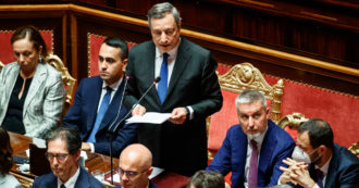 Copertina di L’appello di Draghi in Senato: “Solo con l’unità nazionale si può andare avanti, ma bisogna rifare da capo il patto di fiducia”