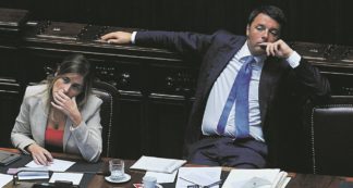 Copertina di Renzi scudo umano per l’Eni