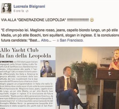 Copertina di La passione di Lucrezia,  la Bisignani che tifa Matteo