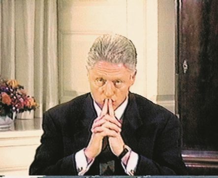 Copertina di Quando toccò a Clinton l’interrogatorio finì in tv