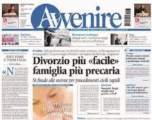 Copertina di Il quotidiano dei vescovi attacca la riforma