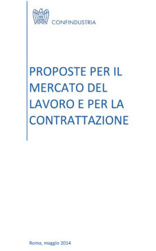 Copertina di Il documento di Confindustria