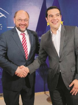 Copertina di Atene, la Borsa e Schulz  fanno rifiatare Tsipras