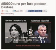 Copertina di L’offerta agli ex M5S: “Venite in Scelta civica e avrete più soldi”