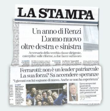 Copertina di Fiat  traccia il solco e La Stampa…