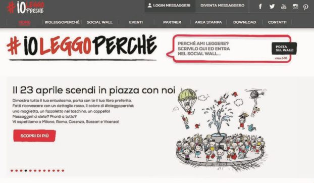 Copertina di #ioleggoperché, il 23 aprile regala un libro