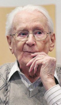 Il contabile di Auschwitz:  “Sono moralmente colpevole”