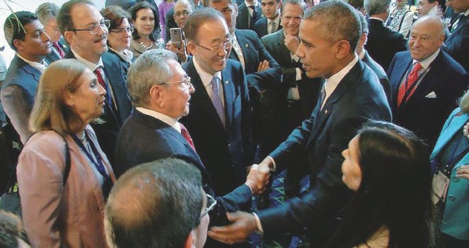La bandiera Usa sul Malecon aspetta il Papa