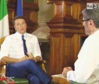 Copertina di “Parallelo Italia”:  Renzi è il conduttore, Riotta fa la valletta