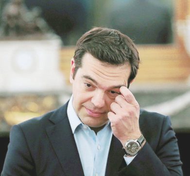 Copertina di Tsipras, referendum anti-Syriza