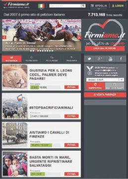 Petizioni che passione, ma solamente online