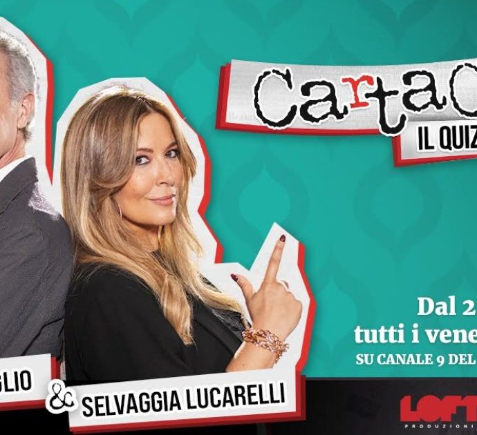 CartaCanta, arriva su Nove il quiz condotto da Marco Travaglio e Selvaggia Lucarelli