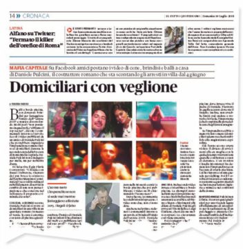 Cene e balli a casa del “recluso” Pulcini I magistrati acquisiscono tutti i video