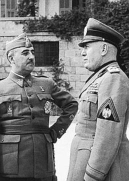 I fascio-franchisti  e l’imbarazzo italiano  a Madrid