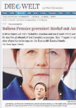 Il leader Pd: “Non sono il cameriere di Angela  Merkel”