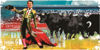 Copertina di Renzi si veste da torero per benedire l’Italicum