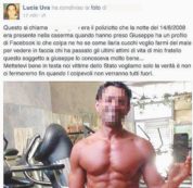 Copertina di Cucchi e la foto del carabiniere,  processo sul web