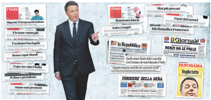 Copertina di È questa la stampa libera e democratica che piace a Renzi